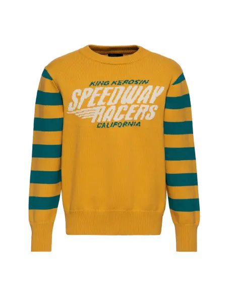 King Kerosin Speedway Racers Dark Senf Sweatshirt