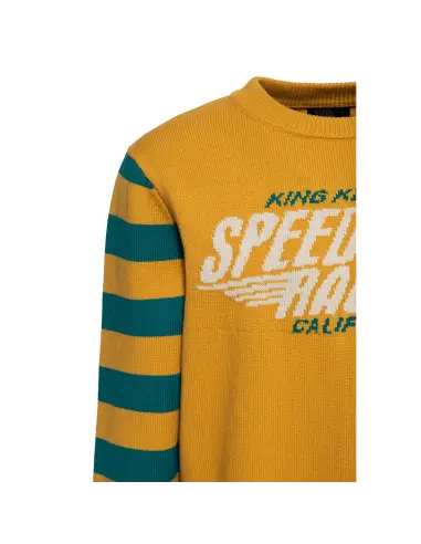Sweatshirt King Kerosin Speedway Racers Dark Senf