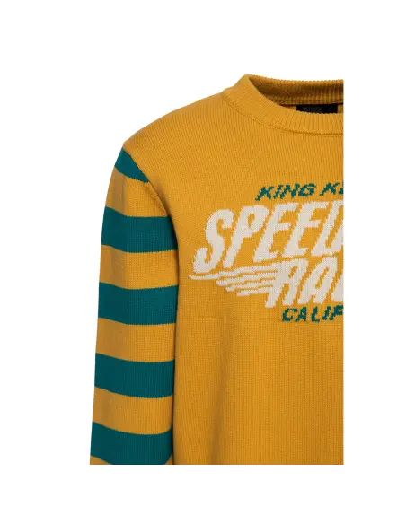 King Kerosin Speedway Racers Dark Senf Sweatshirt