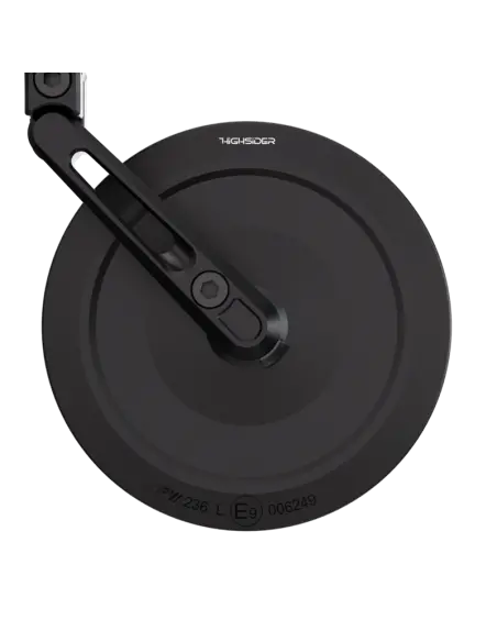 Rétroviseur HIGHSIDER Montana-Slim Court Noir Mat