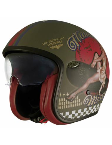 CAPACETE PREMIER PINO-SE BM MILITAR COM PROTETOR SOLAR INTERIOR