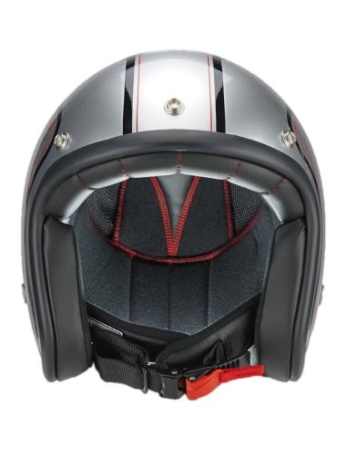 CASQUE JET PENDEJO BY IGUANA CUSTOM - SILVER CLASSIC