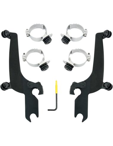 BLACK ANCHOR KIT MEMPHIS SHADES SPORTSHIELD HONDA VT1300 CX FUR