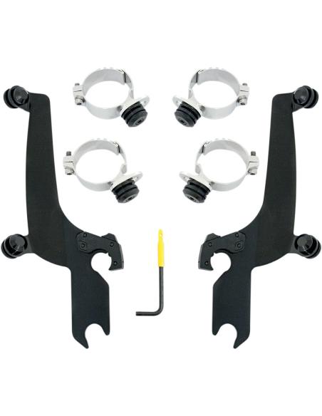 KIT D'ANCRAGE NOIR MEMPHIS SHADES SPORTSHIELD HONDA VT1300 CX FUR