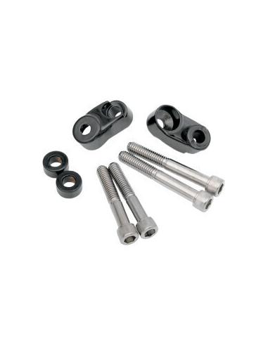 SUPPORT DE CLIGNOTANT NOIR POUR FOURCHE HARLEY 39/49MM