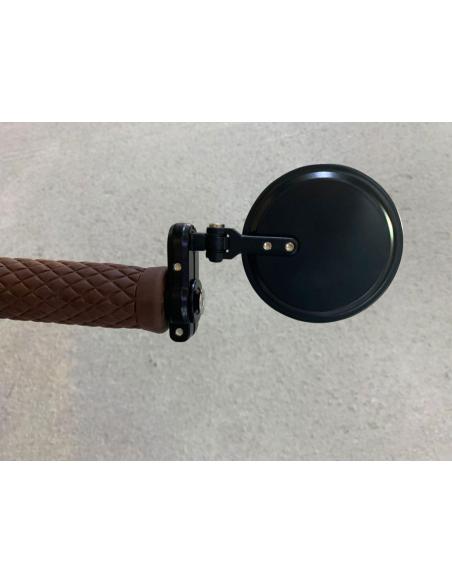 Par Preto Articulado Espelhos Guidão