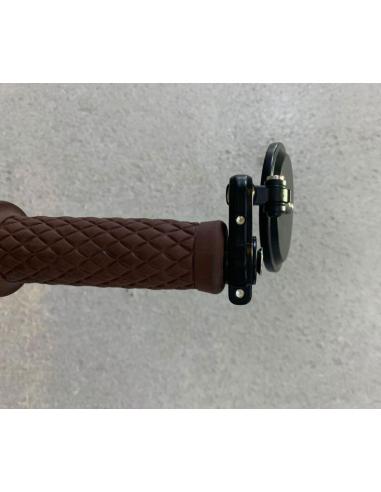 PAIRE DE MIROIRS DE GUIDON ARTICULÉS NOIRS