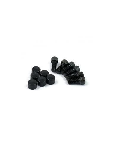 KIT PLUGS E PARAFUSOS BLACK DERBY CAP HARLEY (VÁRIOS MODELOS)
