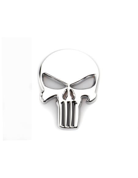 Comprar Emblema Calavera Punisher Cromado 5.5 X 4.5 Cm a precio de oferta