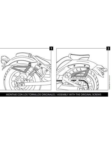 BLACK UNIVERSAL SADDLEBAG HOLDERS