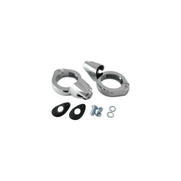 FORK FLANGES FOR INTERMITTENT CHROME 49MM