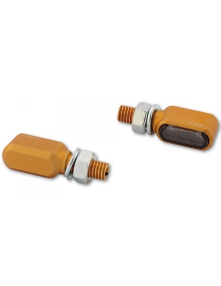 PISCANDO LED MINI BRONX OURO ANODIZADO APROVADO