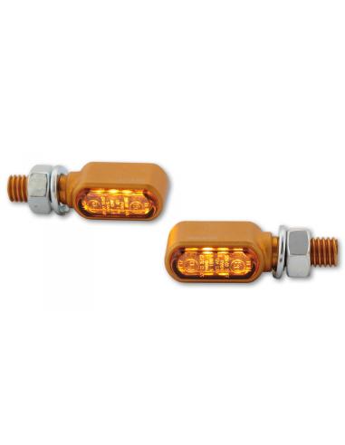 PISCANDO LED MINI BRONX OURO ANODIZADO APROVADO