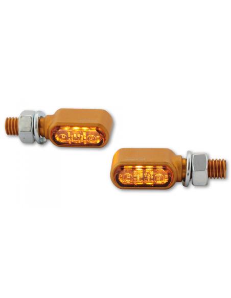 Comprar Intermitentes Led Mini Bronx Oro Anodizado Homologado a precio de oferta