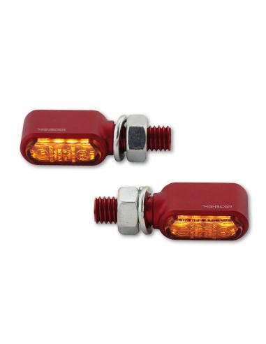 Comprar Intermitentes Led Mini Bronx Rojo Anodizado Homologado a precio de oferta