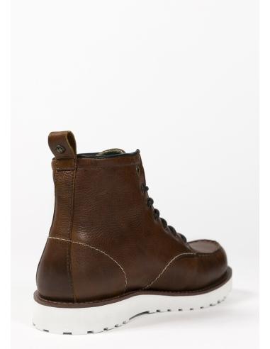 Bottes John Doe Rambler Cognac en Cuir pour Moto | Iguana Custom