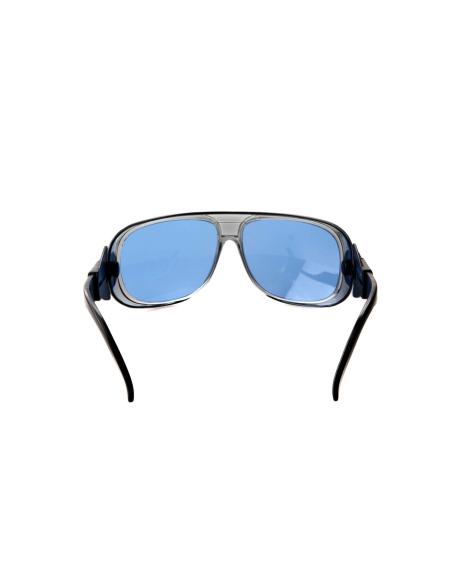 ÓCULOS PARA MOTOCICLETA ICC BOLICHE AZUL LENTE FOTOCROMÁTICA - SOL