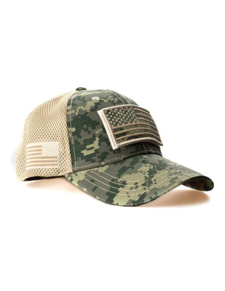 Acquista Cappellino Trucker Tactical Camo Usa Arena in offerta