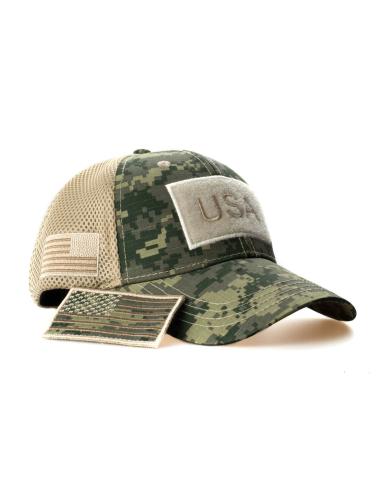 Acquista Cappellino Trucker Tactical Camo Usa Arena in offerta