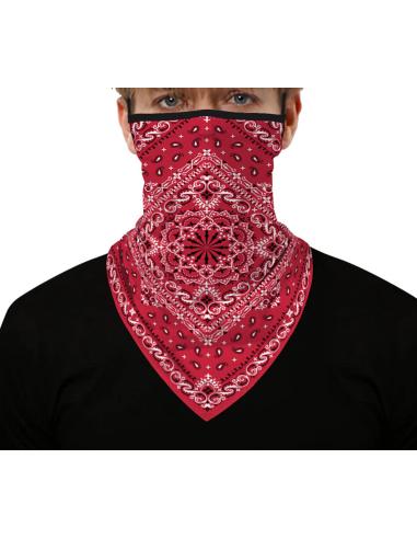 MÁSCARA DE CALCINHA VERMELHO PAISLEY TRIANGULAR RESPIRÁVEL