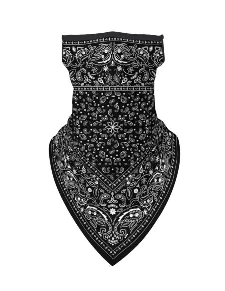 Comprar Braga Mascara Paisley Negra Transpirable Triangular a precio de oferta