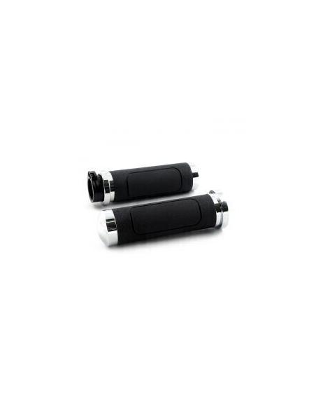 Comprar Puños Avon V-Cruiser Negro/Cromo Harley a precio de oferta