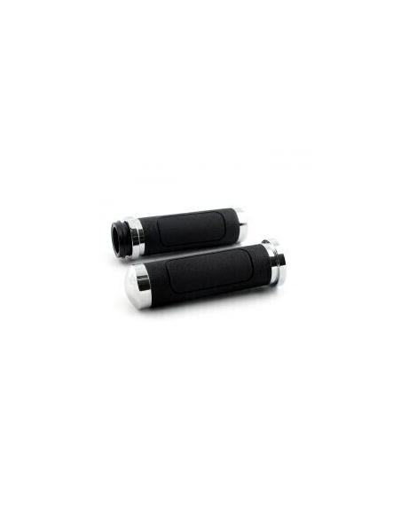 Comprar Puños Avon V-Cruiser Negro/Cromo Harley Electronico a precio de oferta