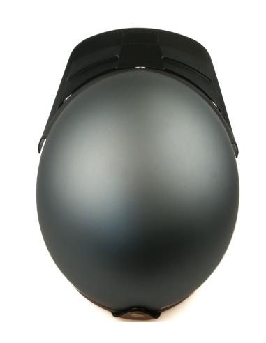 VISIÈRE LONGUE NOIRE EN FORME DE CROIX POUR LES CASQUES AVEC FERMETURES À CROCHETS ET À ŒILLETS