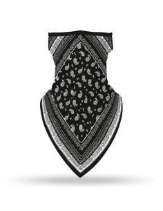 MÁSCARA DE CALCINHA PRETO PAISLEY TRIANGULAR RESPIRÁVEL CLÁSSICO