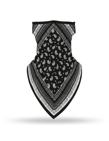 MÁSCARA DE CALCINHA PRETO PAISLEY TRIANGULAR RESPIRÁVEL CLÁSSICO