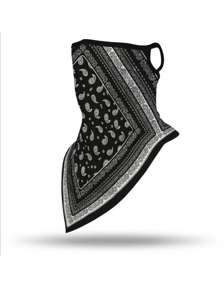 Comprar Braga Mascara Paisley Negra Clasica Transpirable Triangular a precio de oferta