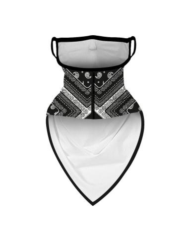 MÁSCARA DE CALCINHA PRETO PAISLEY TRIANGULAR RESPIRÁVEL CLÁSSICO