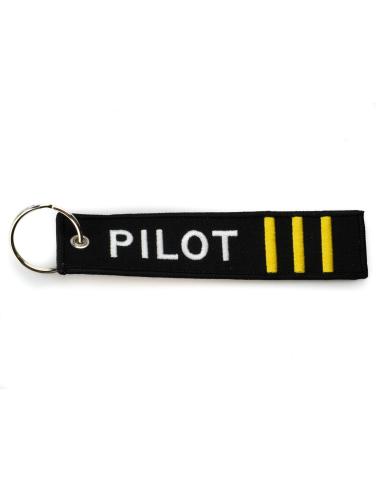 PORTE-CLÉS BRODÉ - PILOTE