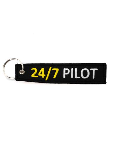 PORTE-CLÉS BRODÉ - 24/7 PILOT