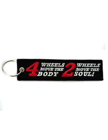 Chaveiro De Marca Bordado - 4 Rodas 2 Rodas | Preço Promocional