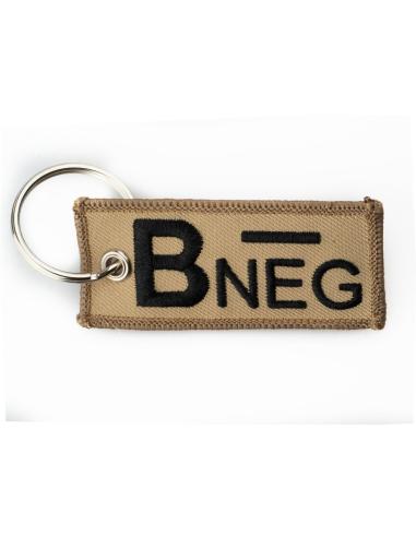 PORTE-CLÉS BRODÉ GROUPE SANGUIN B-