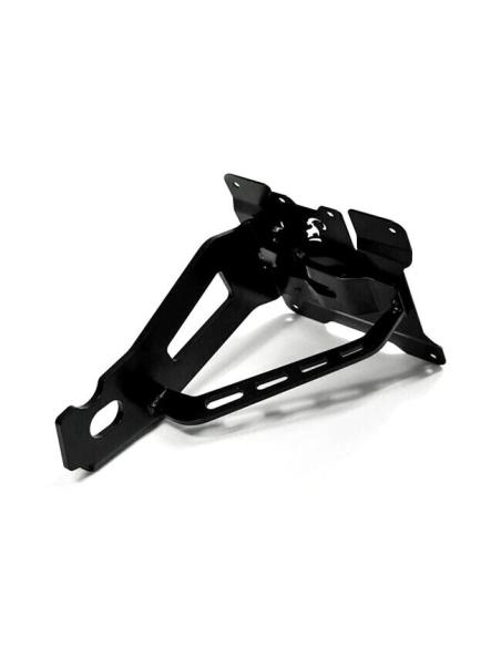 Supporto Targa Laterale Zieger Nero | Harley Sportster 04-22 con LED ECE