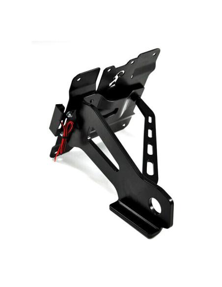 Comprar Soporte Lateral De Matricula Negro Harley Dyna 05-17 a precio de oferta