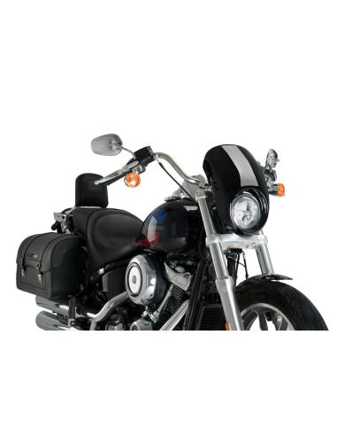 PARE-BRISE ANARCHY NOIR POUR HARLEY SOFTAIL LOW RIDER FXLRS 18-UP