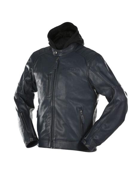 Acquista Giacca in Pelle Nera Overlap Johan a prezzo speciale