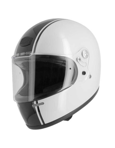 CAPACETE INTEGRAL ASTONE GT RETRO PRETO E BRANCO GLITTER