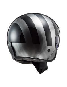 Comprar Casco Jet Con Pantalla Interior Ls2 Of601 Bob Lines Black Jeans a precio de oferta 2