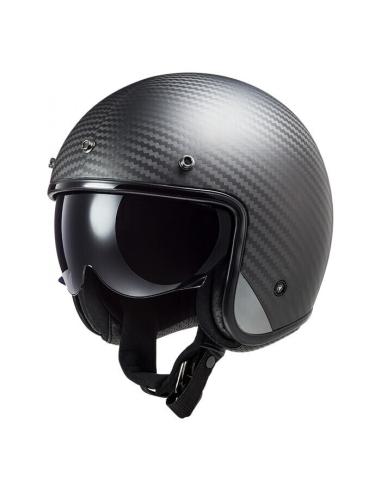 Acquista Casco Jet Con Visiera Interna Ls2 Of601 Bob Carbonio a prezzo scontato