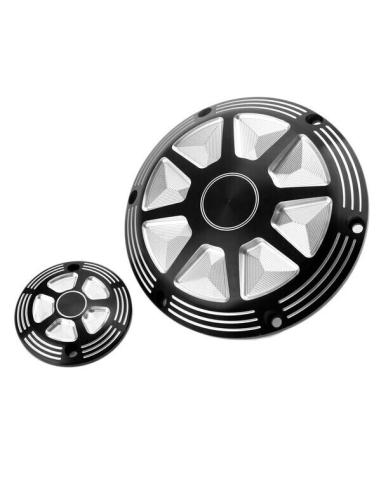Comprar Tapa Derby Y Tapa Encendido Tech Aluminio Negro Xl 04-Up a precio de oferta