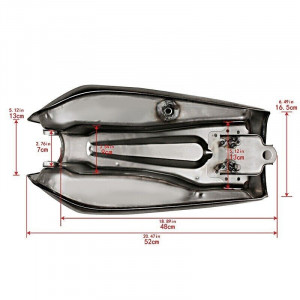 DEPOSITO RETRO RACING  UNIVERSAL CON TAPÓN Y GRIFO INCLUIDO 2