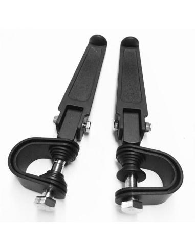 Comprar Estriberas Straight Negras Con Bridas Para Defensas a precio de oferta