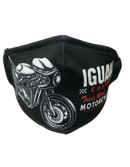MASQUE HYGIÉNIQUE RÉUTILISABLE ICC MOTO CAFÉ RACER