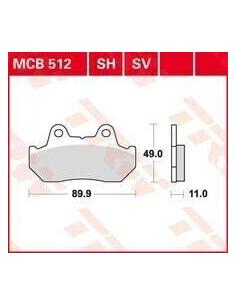 Acquista Pastiglie Freno Posteriori Mcb512 88-00 a prezzo scontato 2