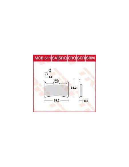 Comprar Pastillas De Freno Delantera Sinterizada Mcb611Sv a precio de oferta
