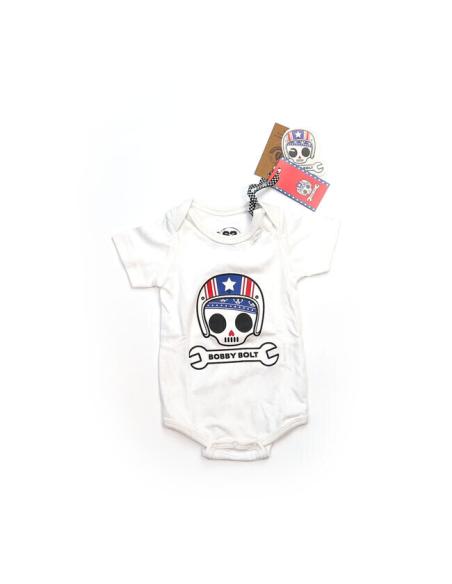 Comprar Body Bebe Bobby Bolt Usa Blanco a precio de oferta